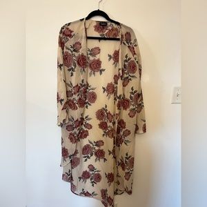 Papillon Rose Sheer Cardigan